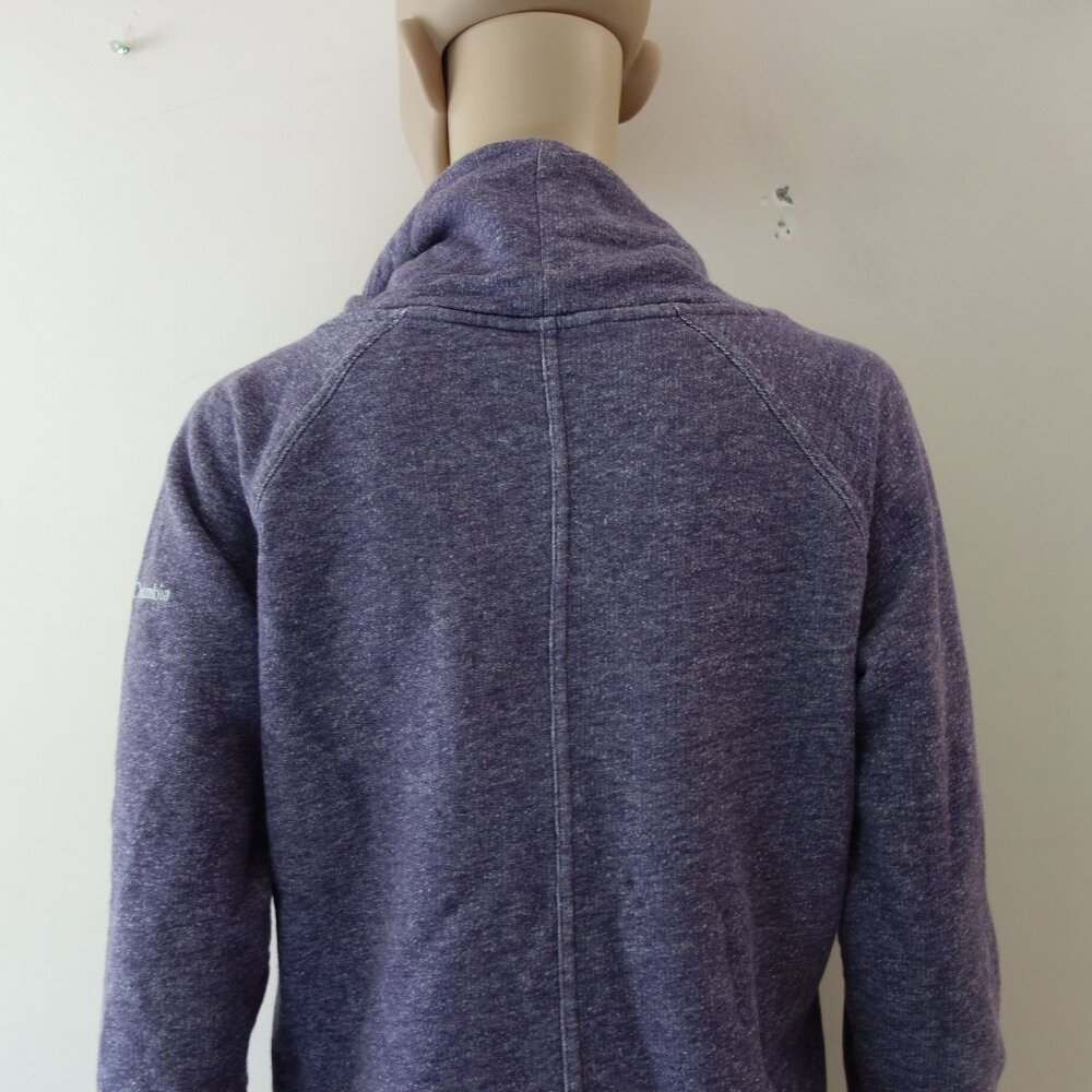 Columbia Women's Purple Heathered Cowl Neck Pullover Sweatshirt Size (M) - Picture 7 of 11